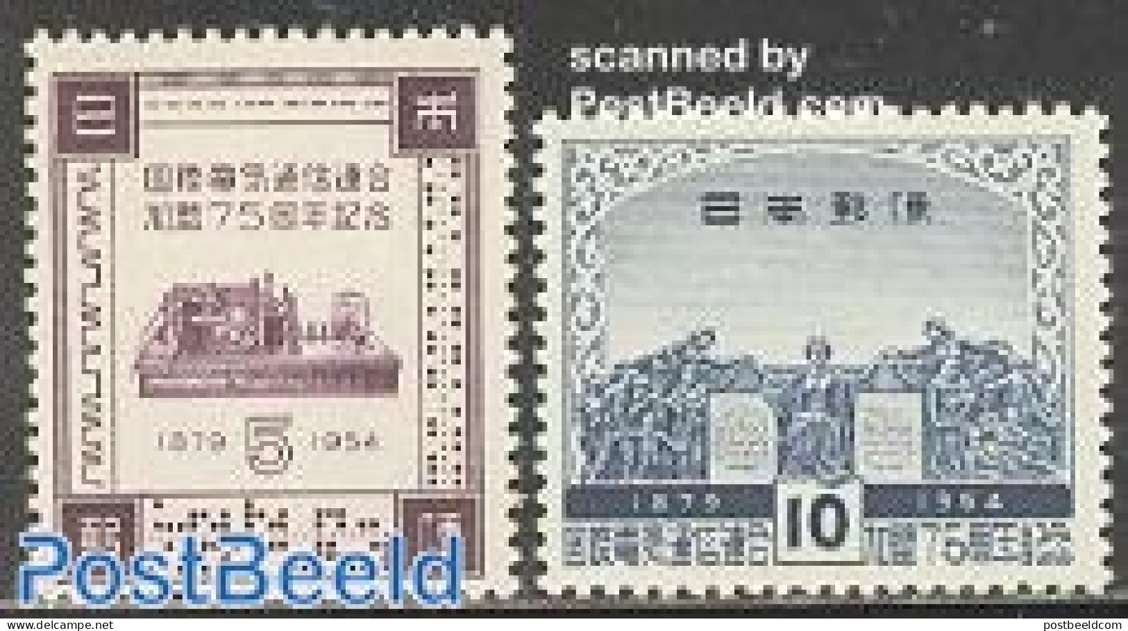 Japan 1954 I.T.U. Membership 2v, Mint NH, Science - Various - Telecommunication - I.T.U. - Unused Stamps