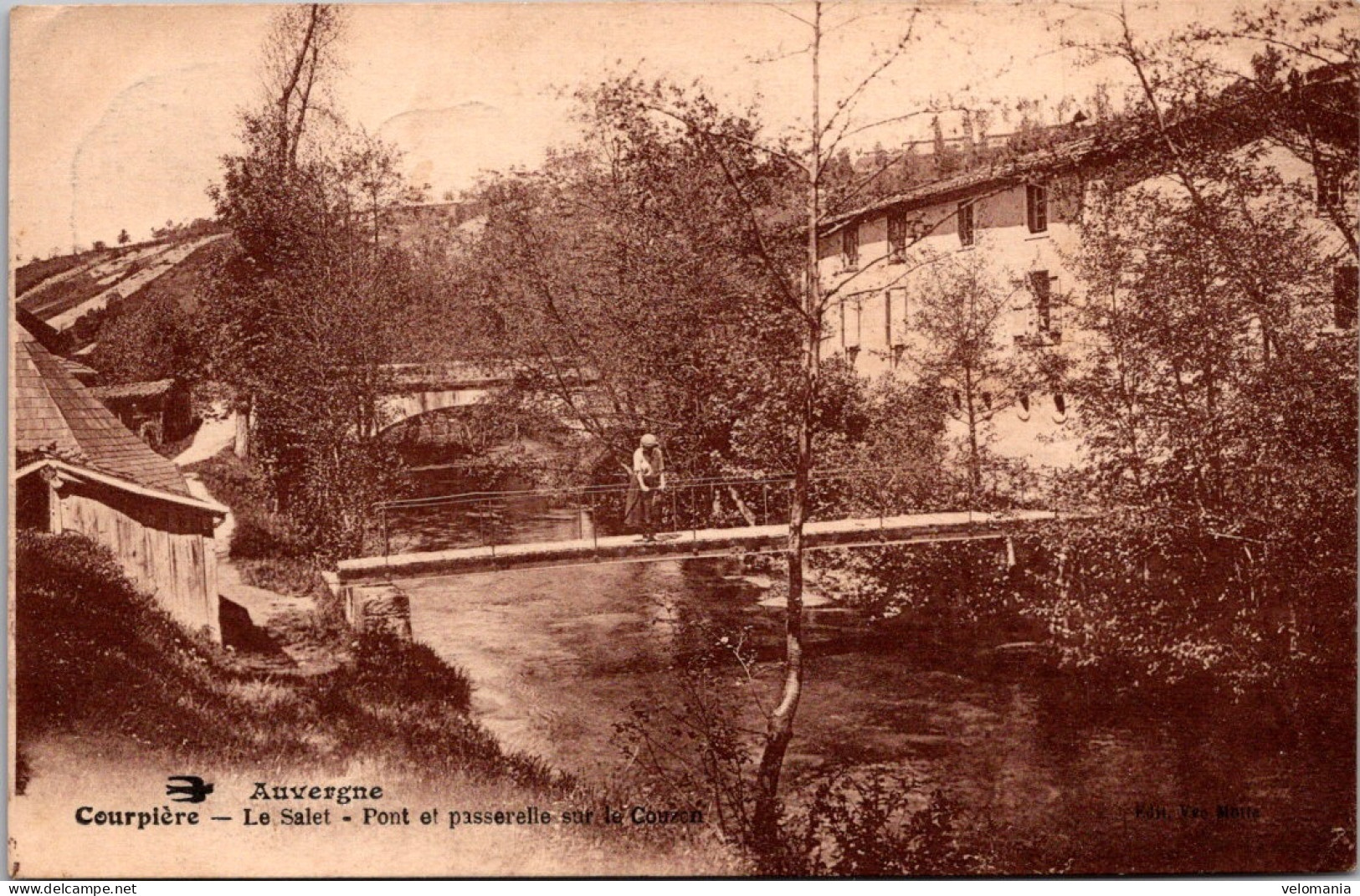 20555 Cpa 63 Courpière - Le Salet - Pont Et Passerelle - Courpiere