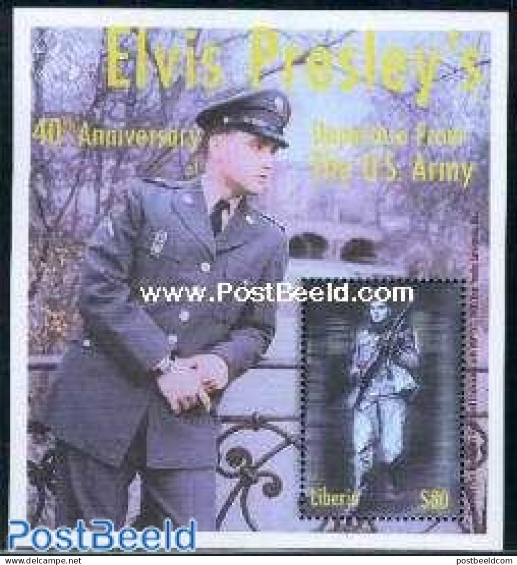 Liberia 2000 Elvis Comes Home S/s, Mint NH, Performance Art - Elvis Presley - Music - Popular Music - Elvis Presley