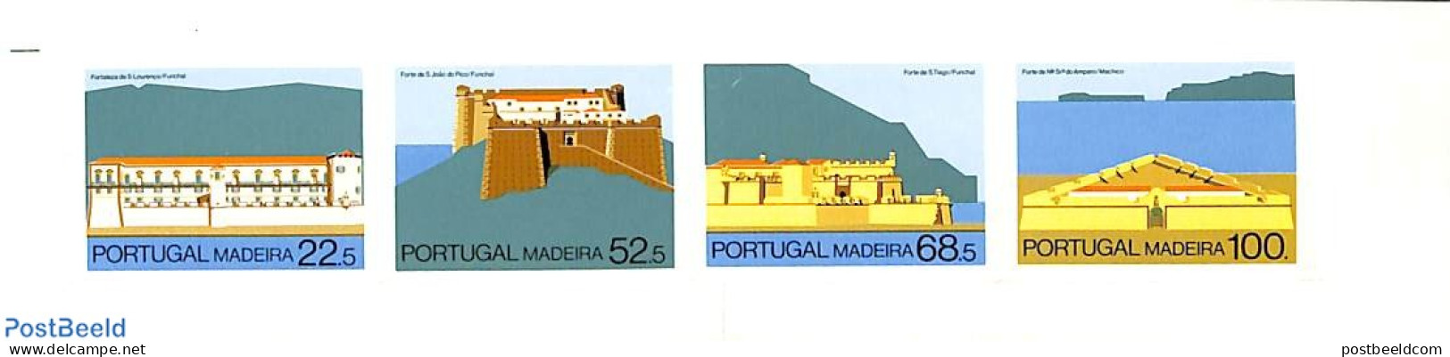 Madeira 1986 Fortifications Booklet, Mint NH, Stamp Booklets - Art - Castles & Fortifications - Unclassified