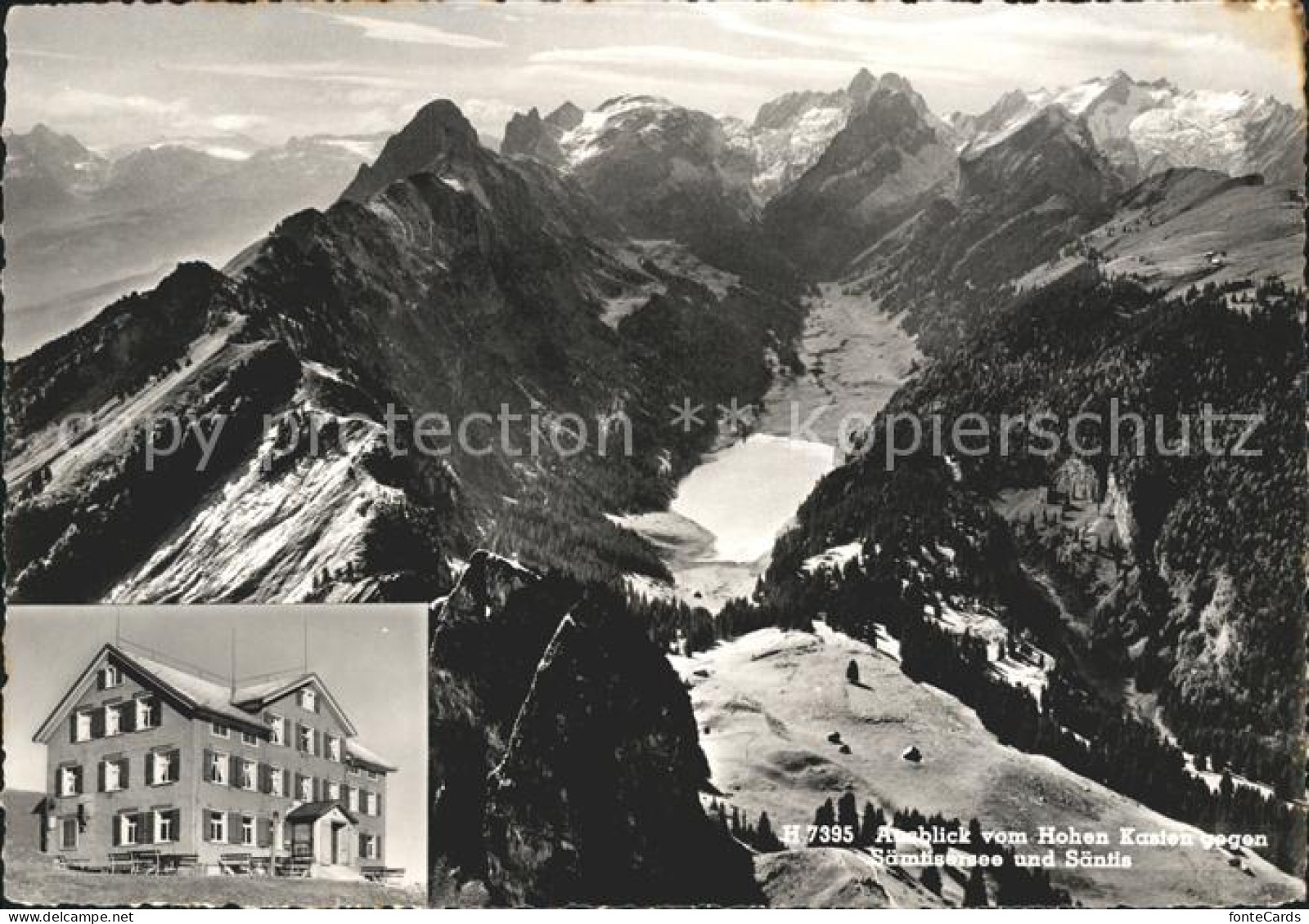 11846993 Hoher Kasten Berggasthaus Mit Saemtisersee Und Saentis Hoher Kasten - Sonstige & Ohne Zuordnung