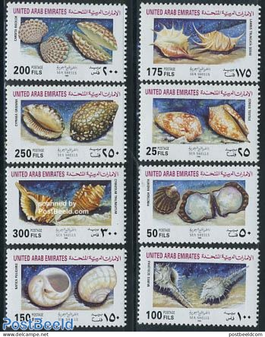 United Arab Emirates 1993 Shells 8v, Mint NH, Nature - Shells & Crustaceans - Vie Marine