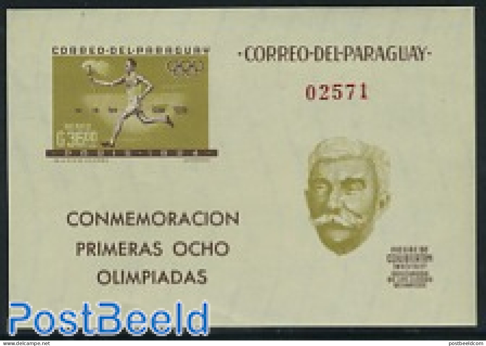 Paraguay 1963 Olympic History S/s Imperforated, Mint NH, Sport - Olympic Games - Paraguay