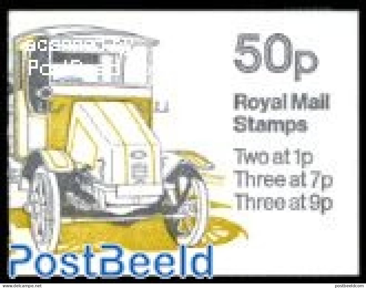 Great Britain 1978 Definitives Booklet, Guy Dustcart, 9p At Right, Mint NH, Transport - Stamp Booklets - Automobiles - Ungebraucht