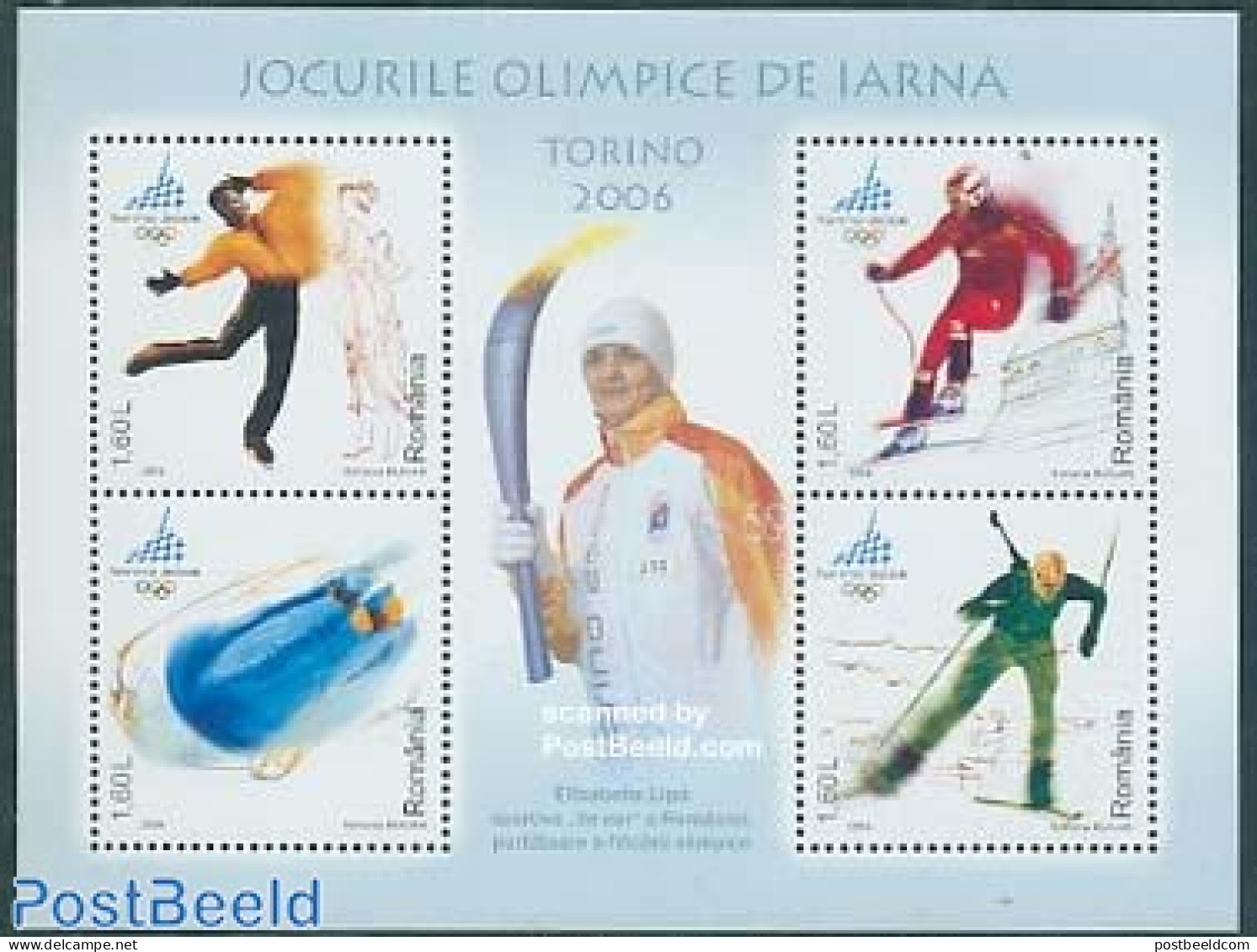 Romania 2006 Olympic Winter Games S/s, Mint NH, Sport - (Bob) Sleigh Sports - Olympic Winter Games - Skating - Skiing - Unused Stamps