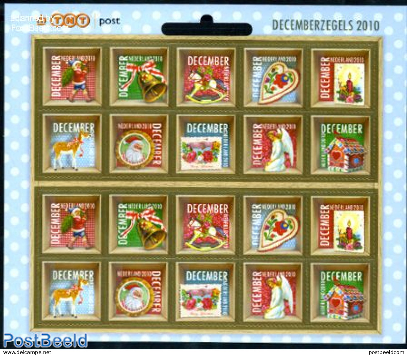 Netherlands 2010 Christmas M/s (with 2x10v), Mint NH, Nature - Religion - Various - Deer - Horses - Angels - Christmas.. - Unused Stamps