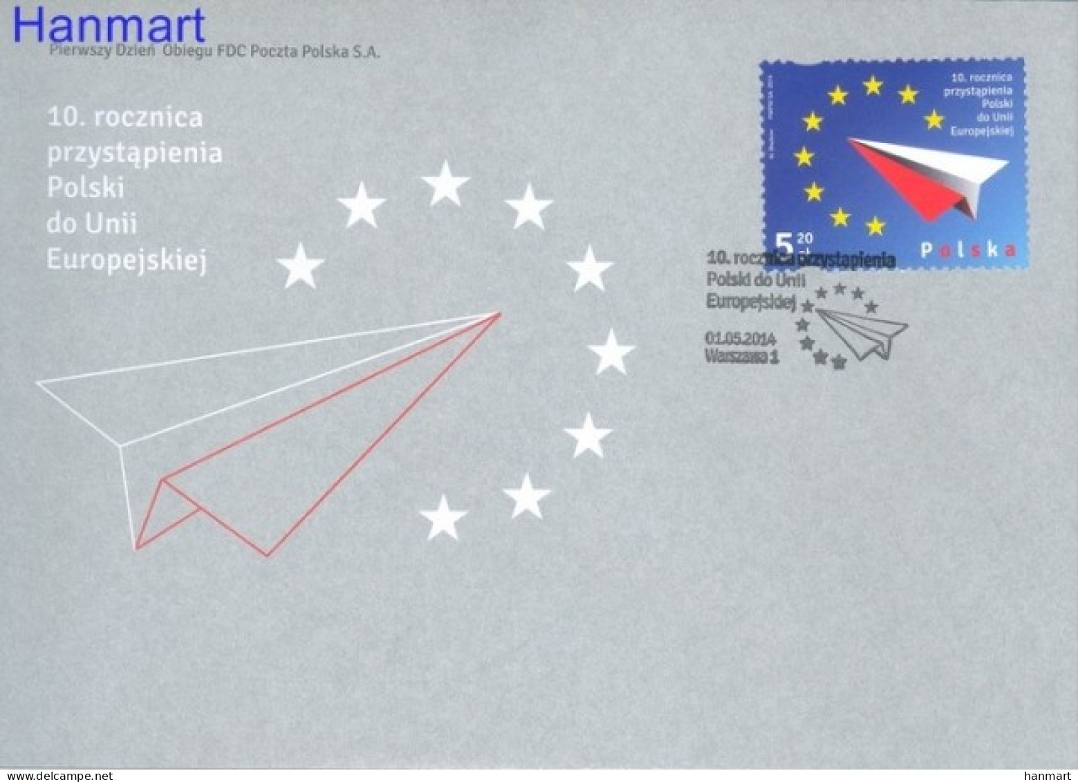 Poland 2014 Mi 4675 Fi 4525 FDC  (FDC ZE4 PLD4675) - Europese Instellingen