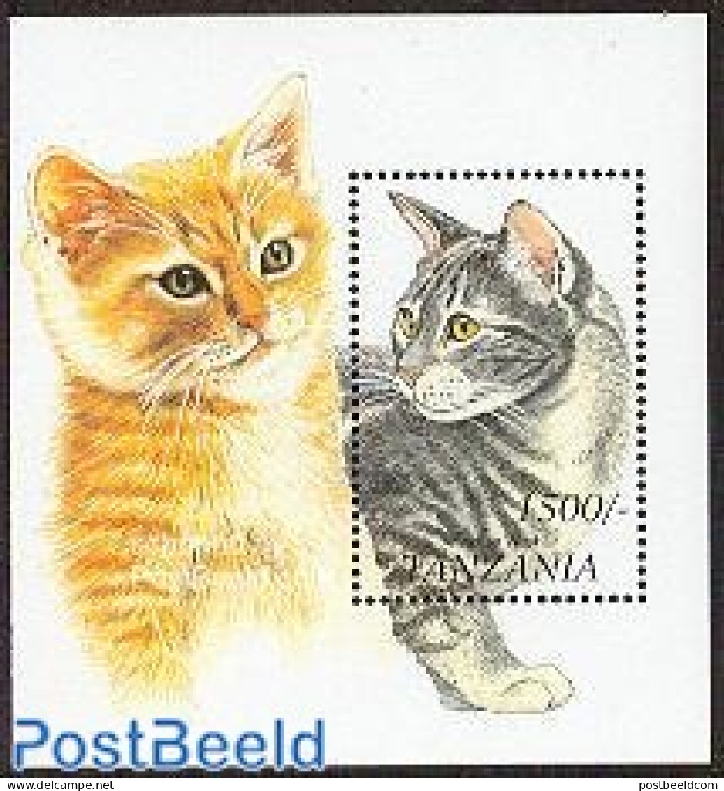 Tanzania 1999 American Wirehair Cat S/s, Mint NH, Nature - Cats - Tanzanie (1964-...)