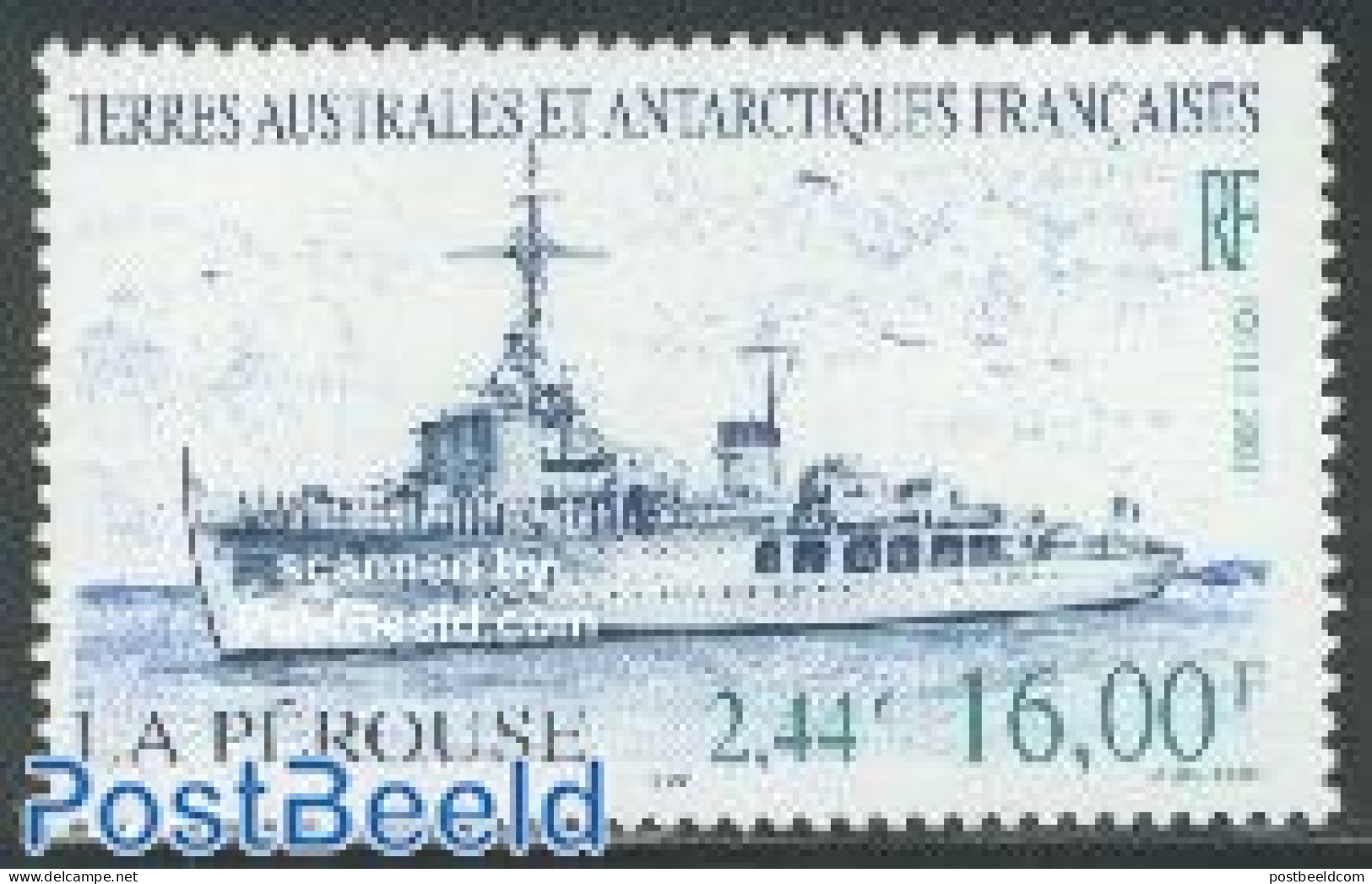 French Antarctic Territory 2000 La Perouse 1v, Mint NH, Transport - Ships And Boats - Nuevos