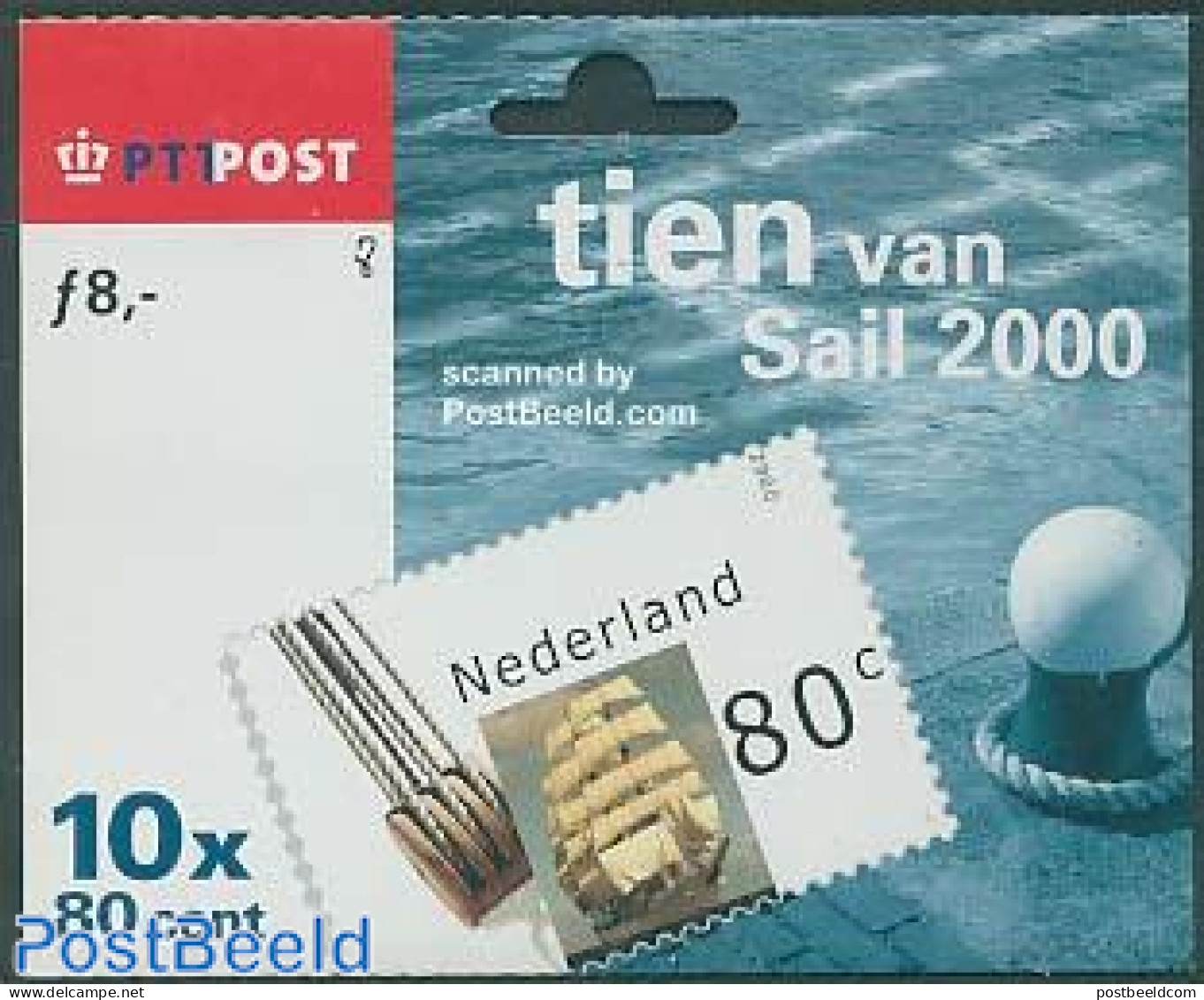 Netherlands 2000 Sail 2000, Hang-pack, Mint NH, Transport - Stamp Booklets - Ships And Boats - Neufs