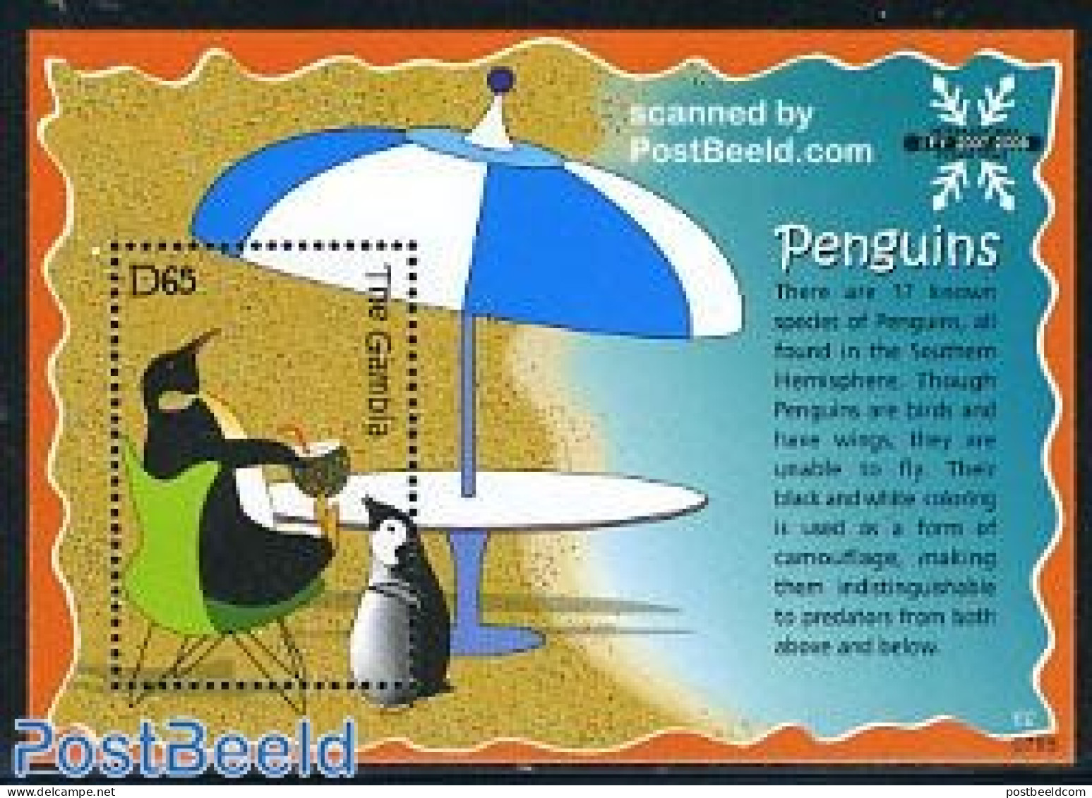 Gambia 2007 Penguins S/s, Mint NH, Nature - Various - Penguins - Tourism - Gambia (...-1964)