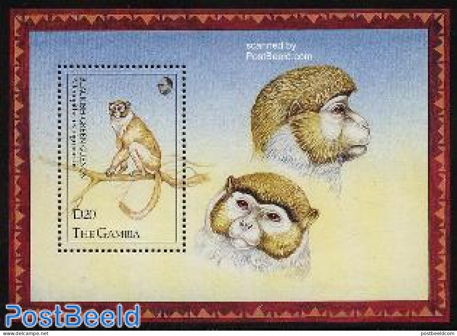 Gambia 1993 Animals S/s, Mint NH, Nature - Animals (others & Mixed) - Monkeys - Gambia (...-1964)