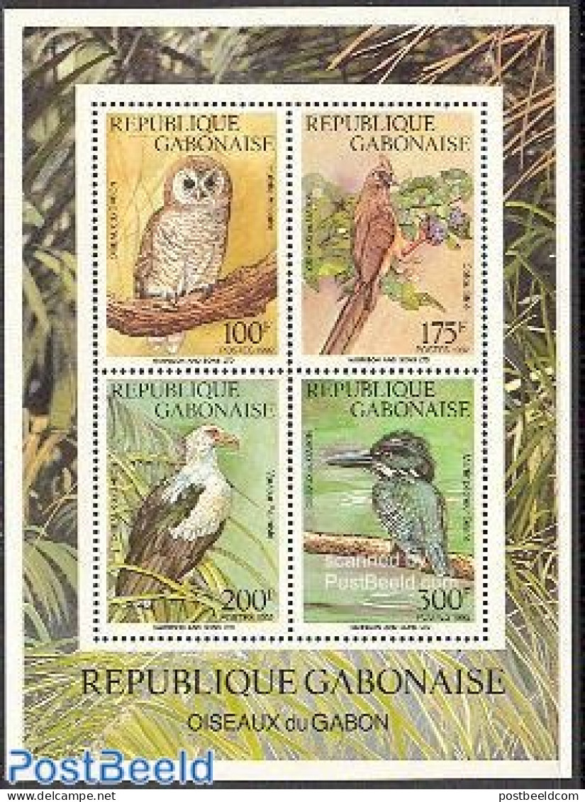 Gabon 1992 Birds S/s, Mint NH, Nature - Birds - Owls - Ongebruikt