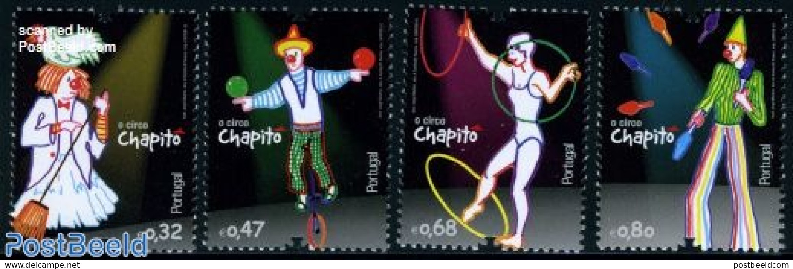 Portugal 2010 Circus 4v, Mint NH, Performance Art - Circus - Unused Stamps