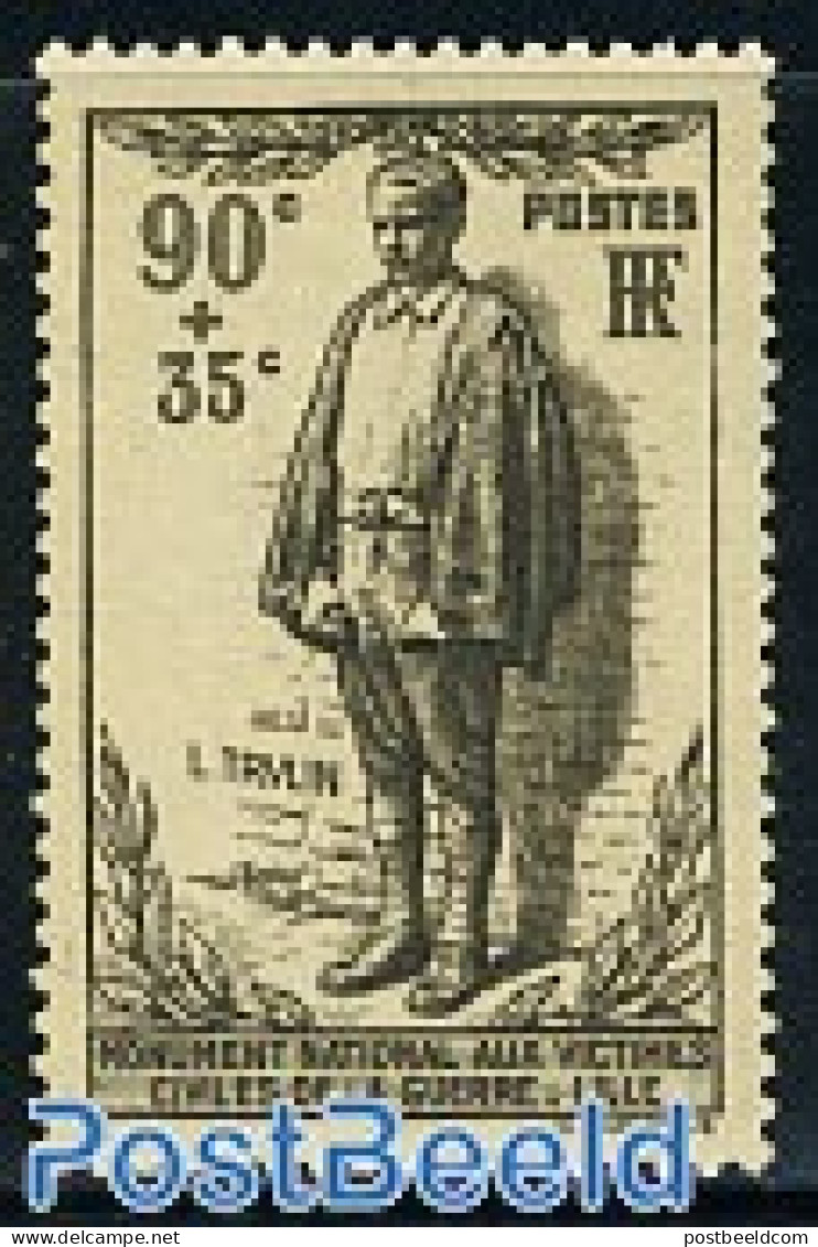 France 1939 L. Trulin 1v, Mint NH, History - World War I - Unused Stamps
