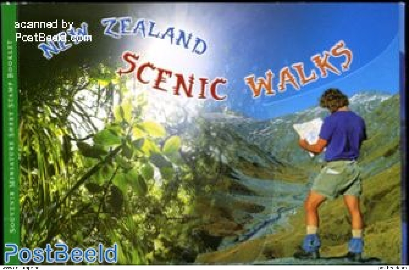 New Zealand 1999 Scenic Walks Booklet, Mint NH, Various - Stamp Booklets - Tourism - Unused Stamps