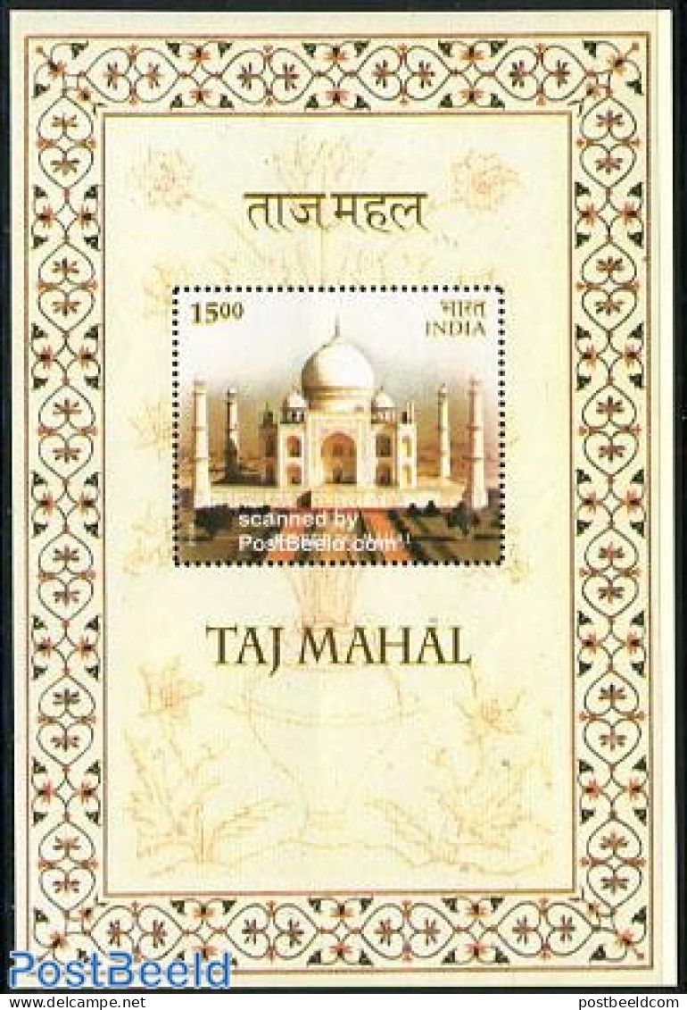 India 2004 Taj Mahal S/s, Mint NH, Art - Castles & Fortifications - Nuevos