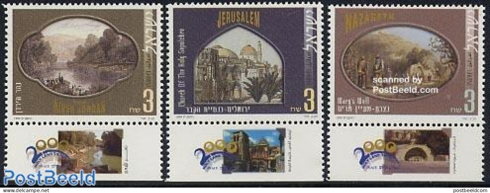 Israel 1999 Pilgrimage 3v, Mint NH - Ongebruikt (met Tabs)