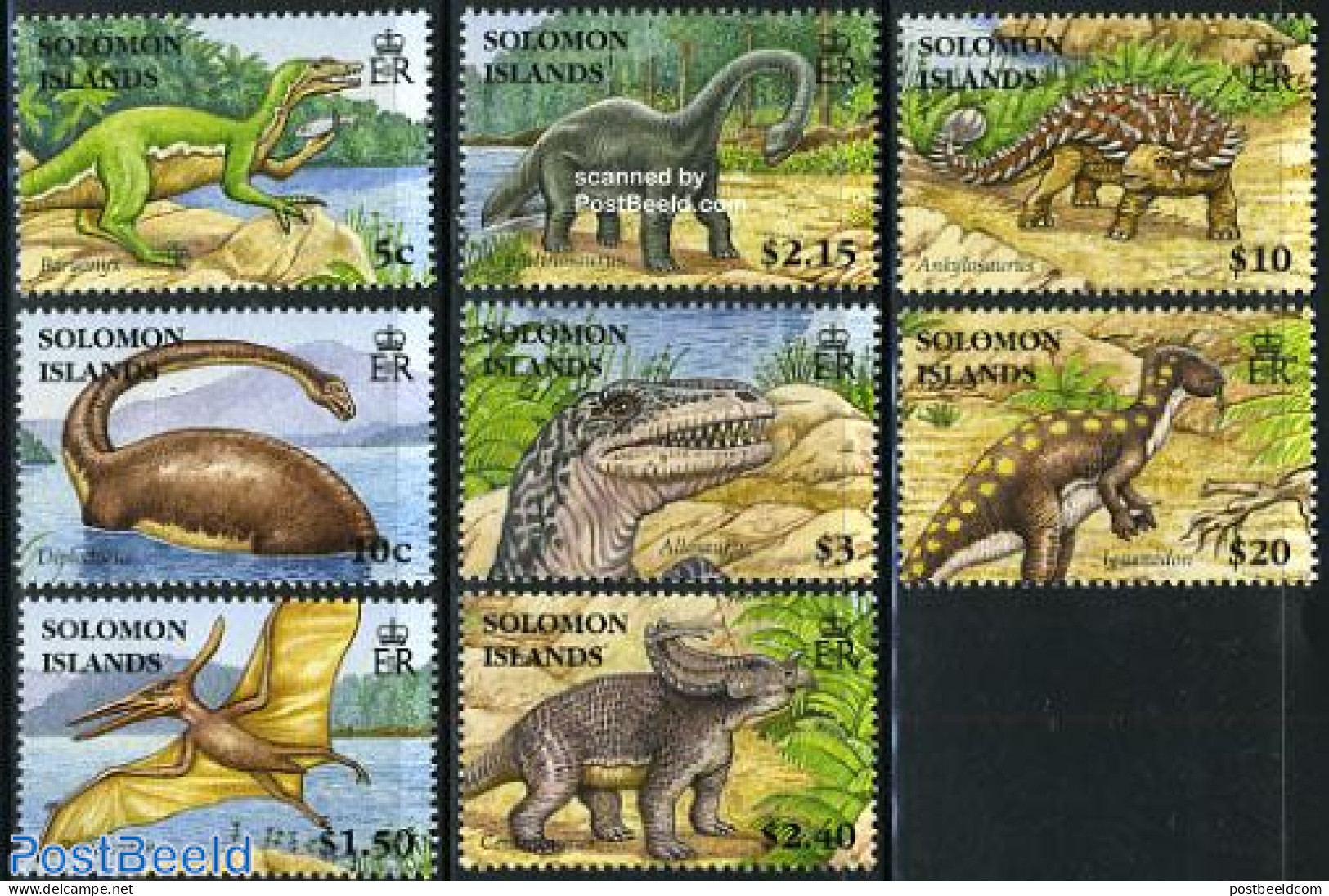 Solomon Islands 2006 Prehistoric Animals 8v, Mint NH, Nature - Prehistoric Animals - Preistorici