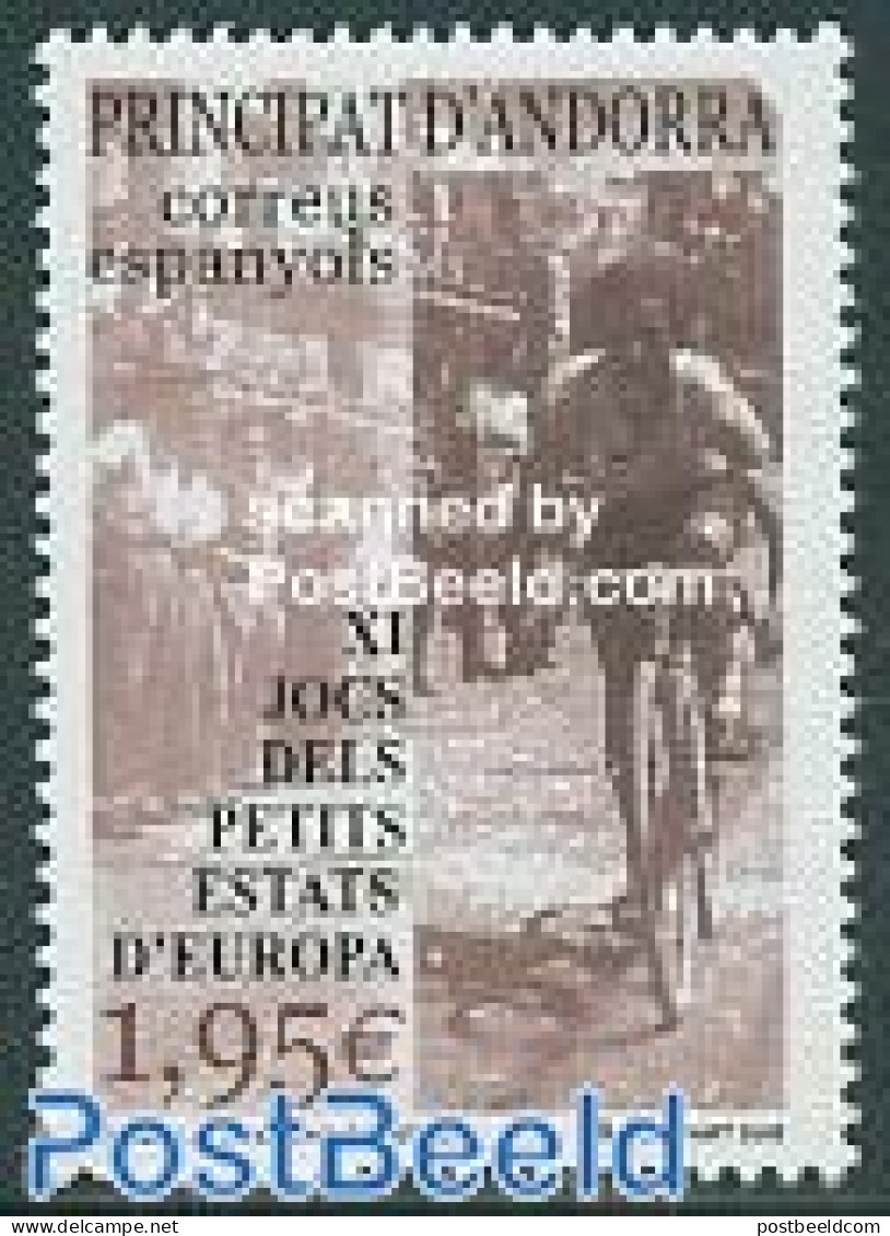 Andorra, Spanish Post 2005 Small Country Games 1v, Mint NH, Sport - Cycling - Sport (other And Mixed) - Ungebraucht