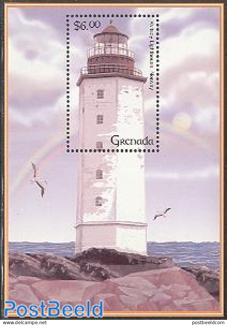 Grenada 2001 Lighthouse S/s, Kvitsoy, Mint NH, Various - Lighthouses & Safety At Sea - Leuchttürme