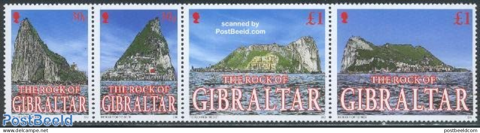 Gibraltar 2002 Rock Of Gibraltar 4v [:::], Mint NH, Various - Lighthouses & Safety At Sea - Other Material Than Paper - Phares