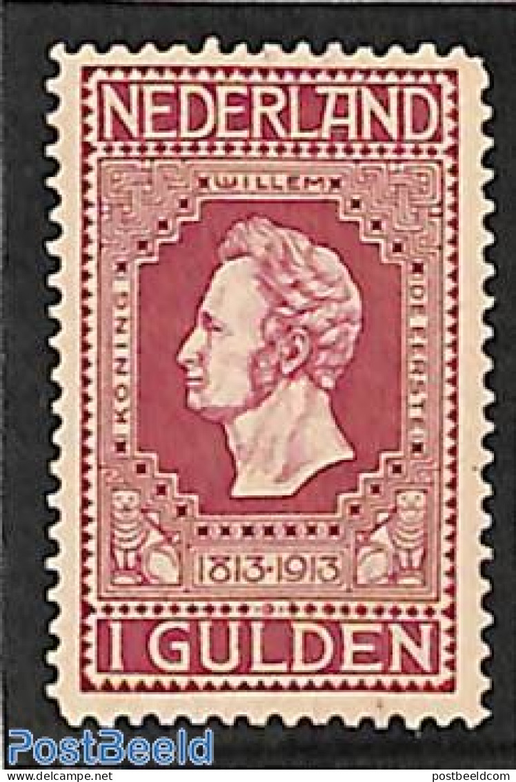 Netherlands 1913 1G, Perf. 11.5x11, Stamp Out Of Set, Mint NH - Ungebraucht