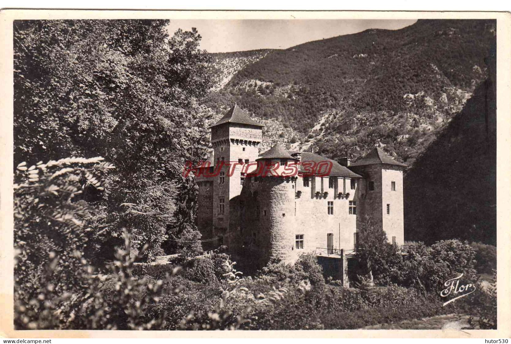 CPSM GORGES DU TARN - LE CHATEAU DE LA CAZE - Gorges Du Tarn