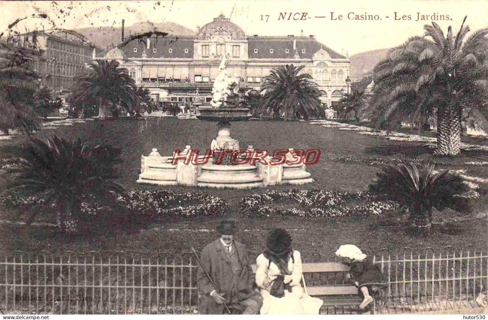 CPA NICE - LE CASINO - LES JARDINS - Parques, Jardines