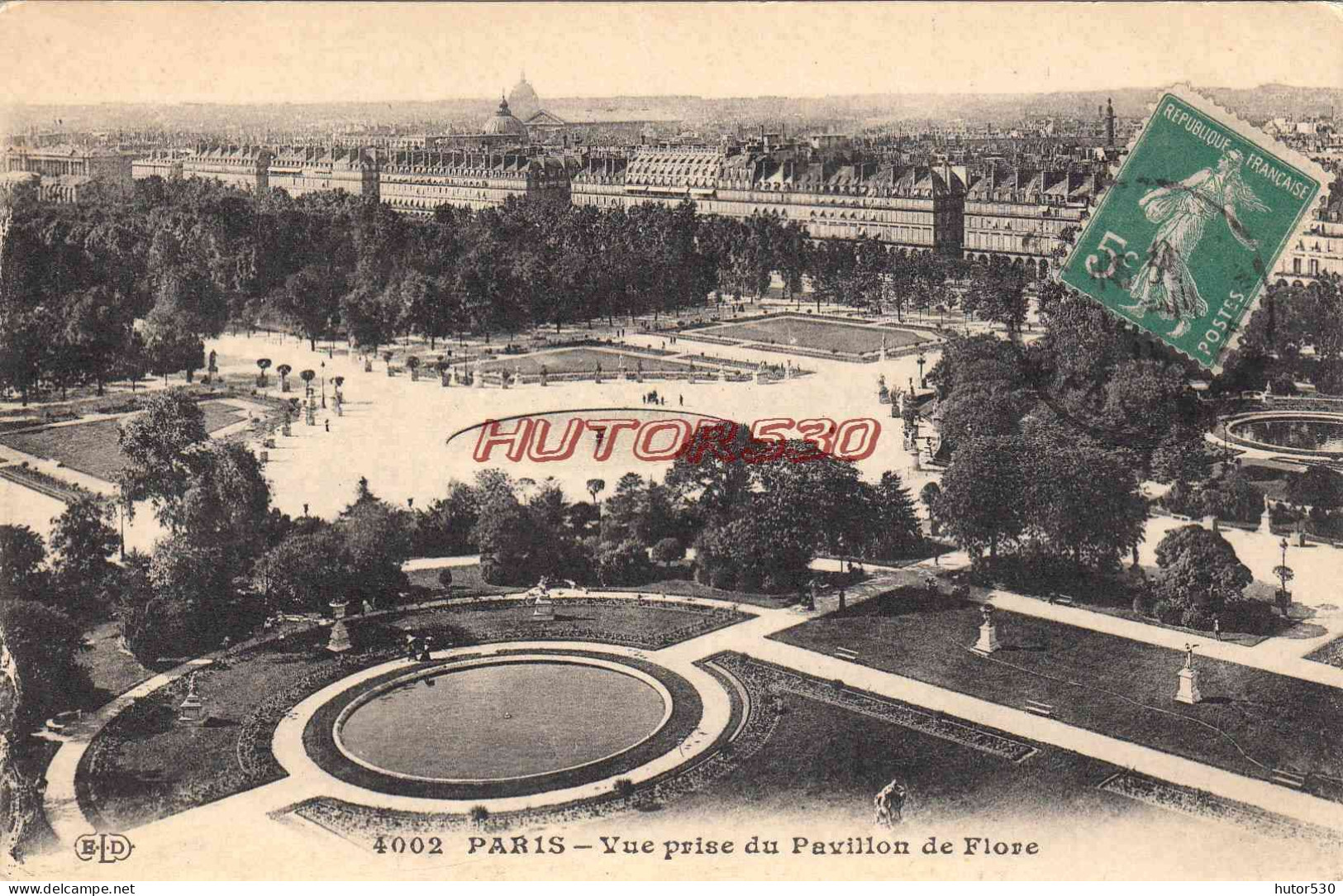 CPA PARIS - JARDINS - VUE PRISE DU PAVILLON DE FLORE - Parcs, Jardins