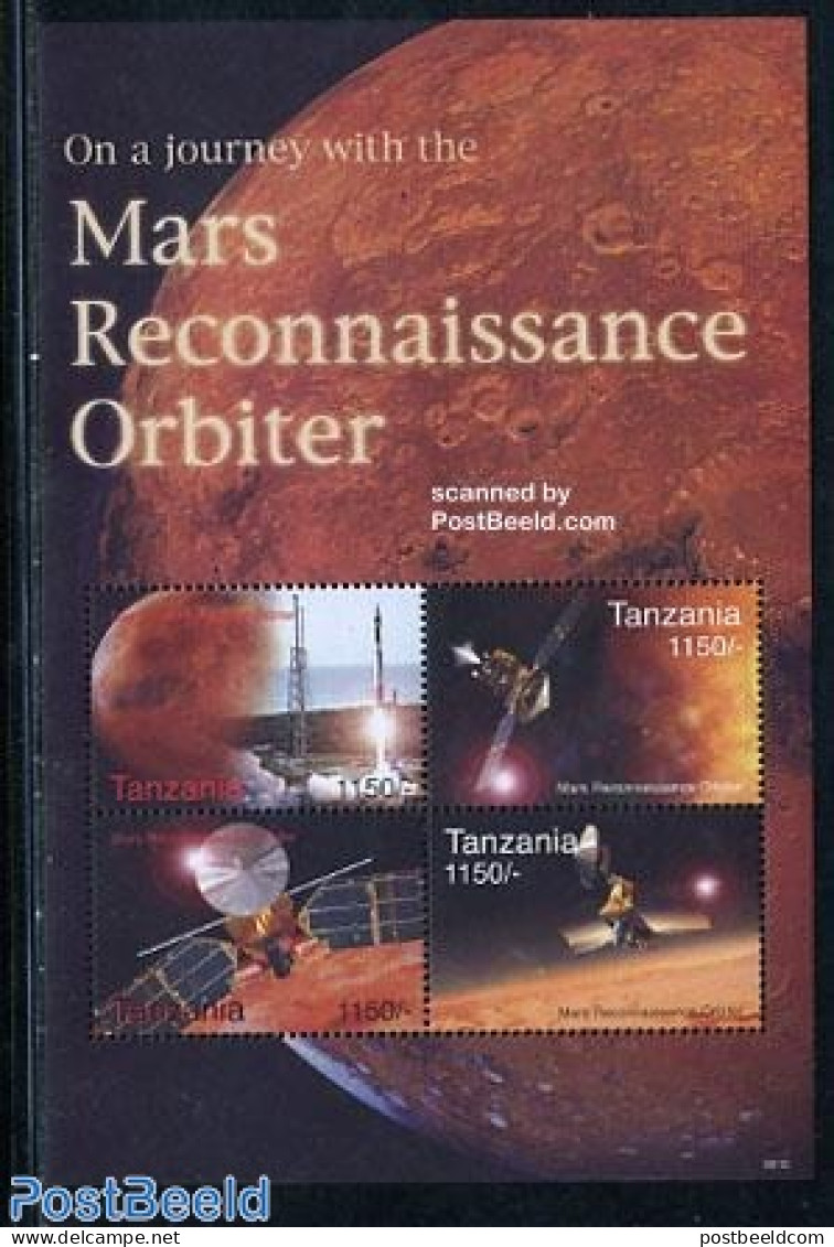 Tanzania 2006 Mars Reconnaissance Orbiter 4v M/s, Mint NH, Transport - Space Exploration - Tanzania (1964-...)