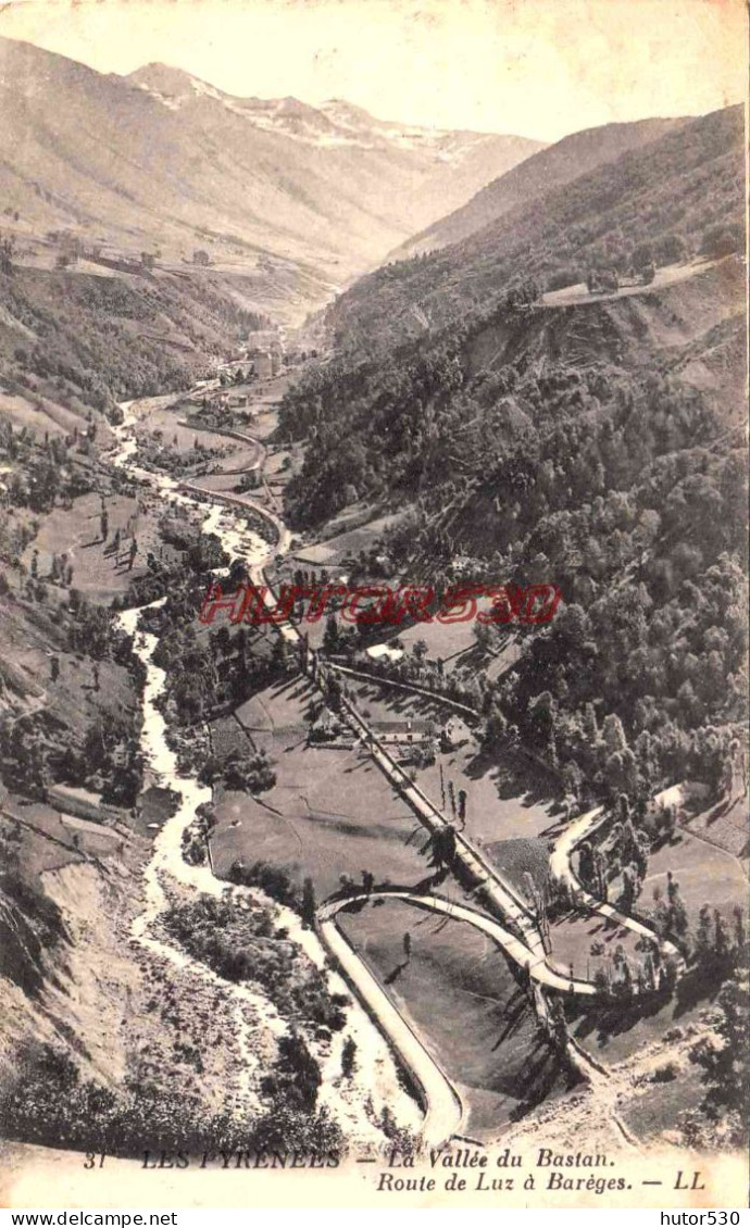 CPA LUZ - ROUTE DE BAREGES - VALLEE DU BASTAN - Luz Saint Sauveur