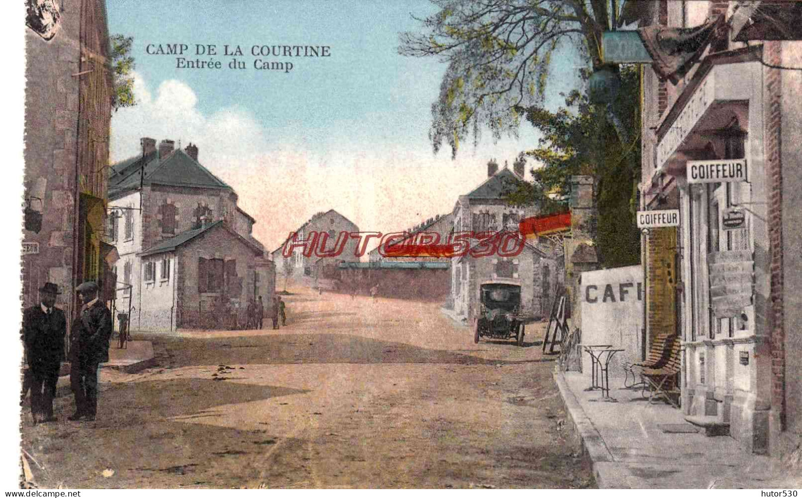 CPA CAMP DE LA COURTINE - ENTREE DU CAMP - La Courtine