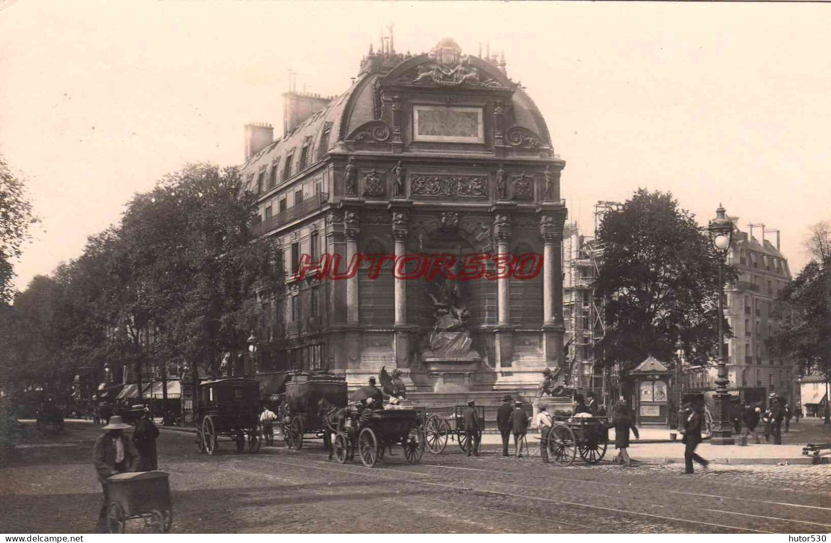 CPA PARIS - LA FONTAINE SAINT MICHEL - Autres Monuments, édifices