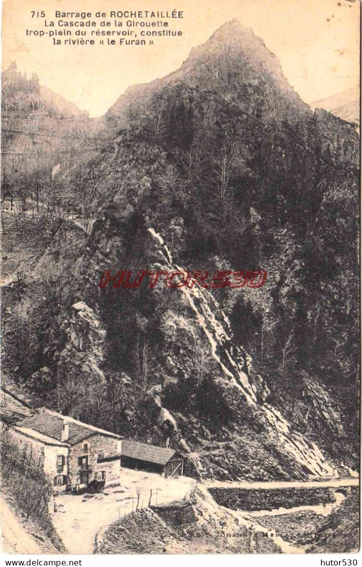 CPA ROCHETAILLEE - BARRAGE - LA CASCADE DE LA GIROUETTE - Rochetaillee