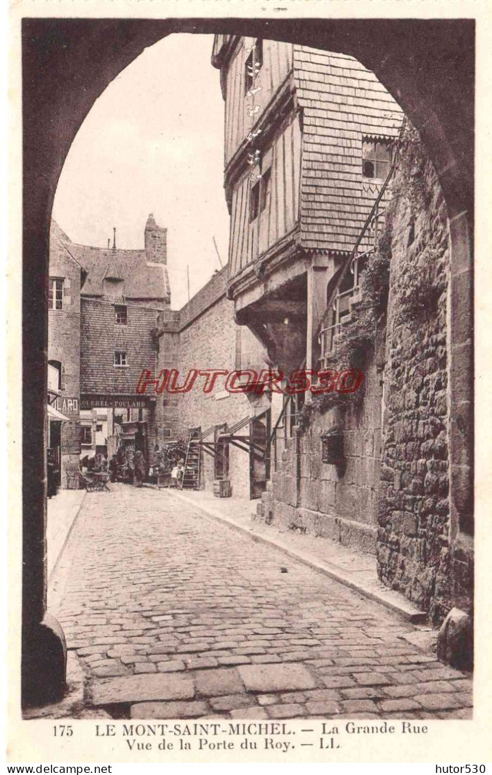 CPA LE MONT SAINT MICHEL - LA GRANDE RUE - Le Mont Saint Michel