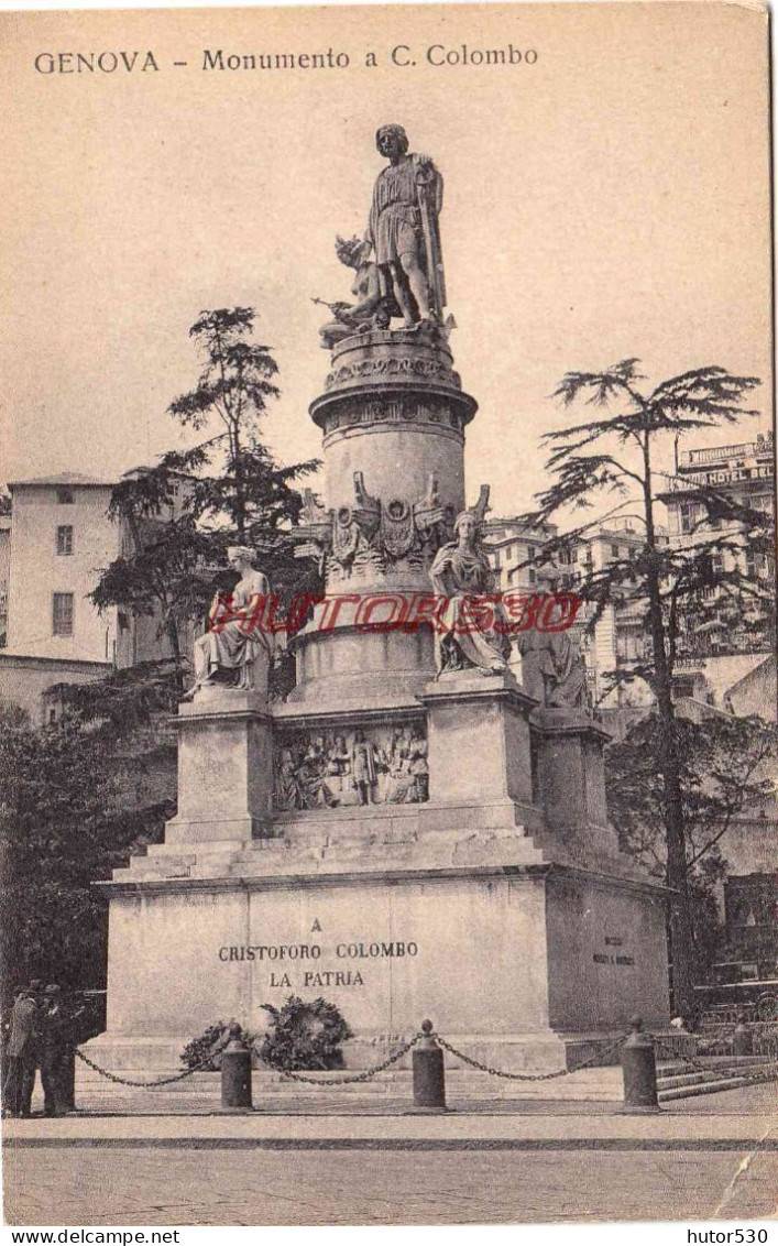 CPA GENOVA - MONUMENTO A C. COLOMBO - Genova (Genua)