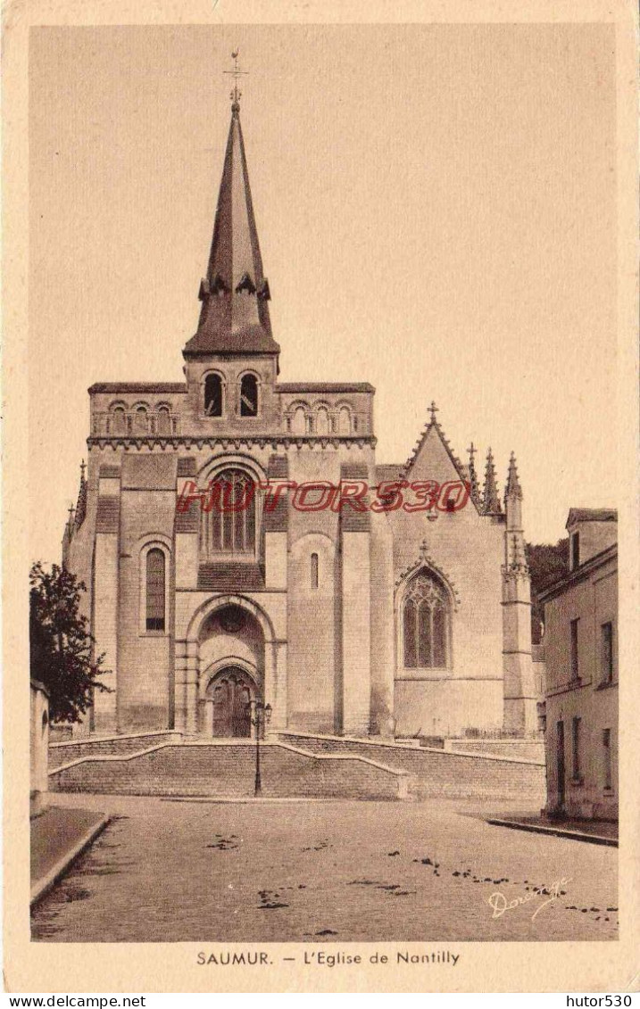 CPA SAUMUR - L'EGLISE DE NANTILLY - Saumur