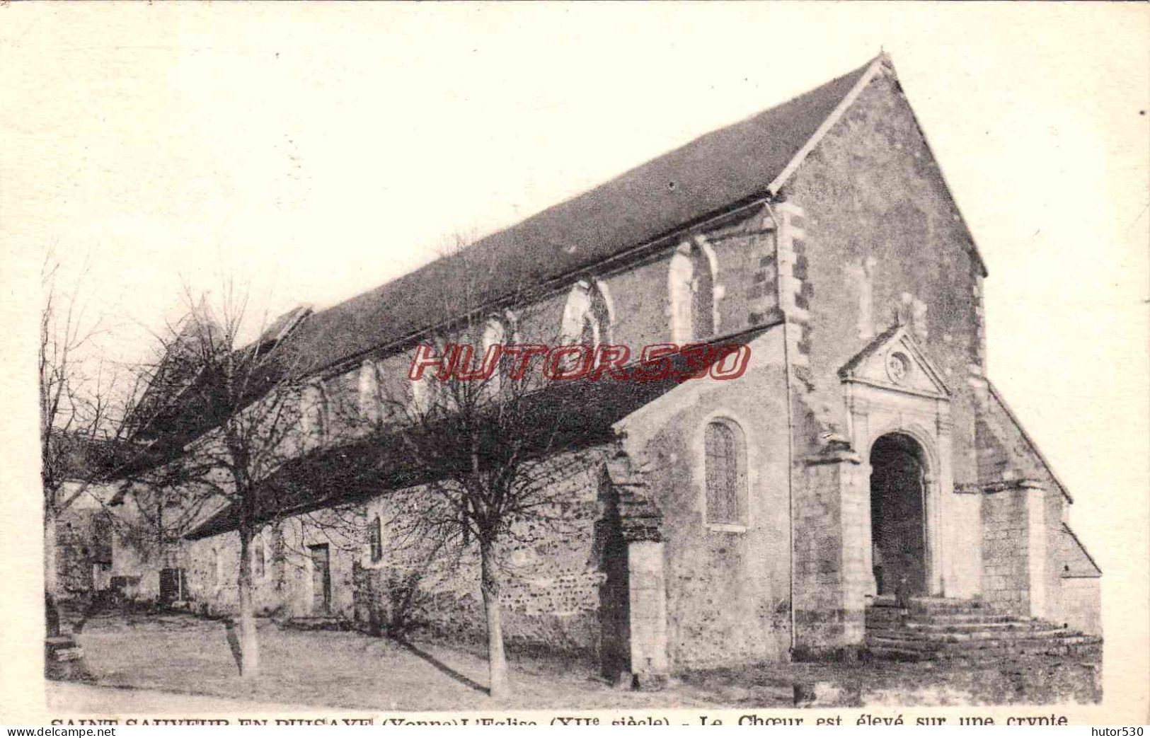 CPA SAINT SAUVEUR EN PUISAYE - L'EGLISE - Saint Sauveur En Puisaye