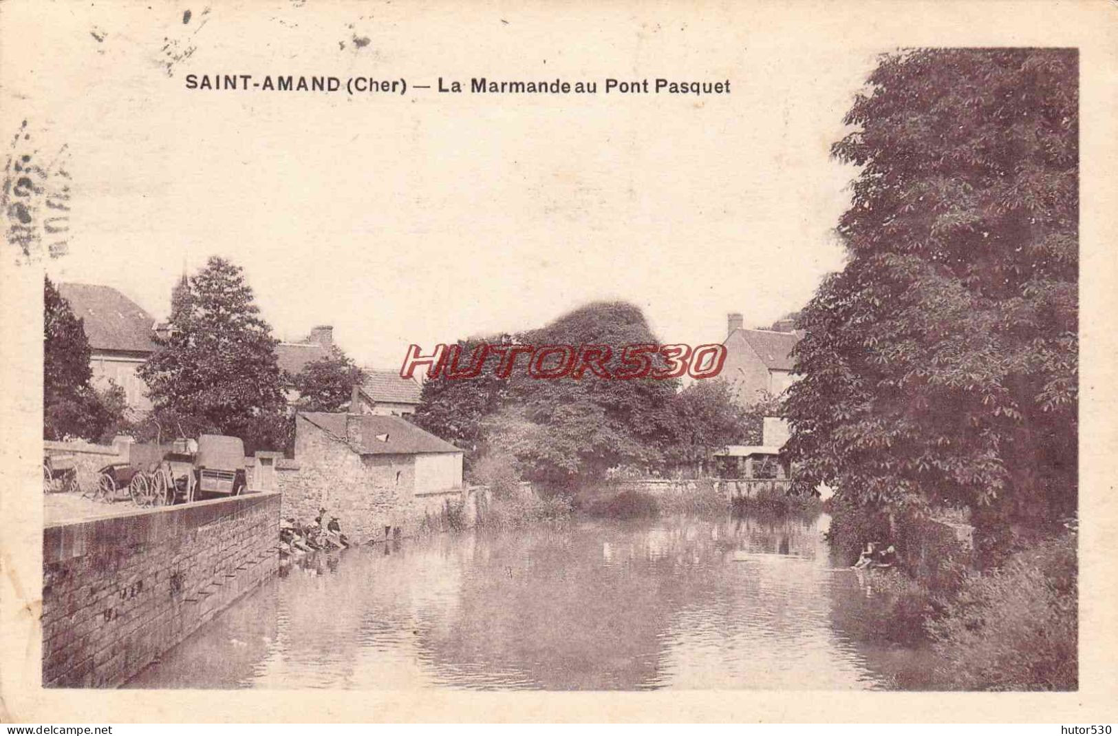 CPA SAINT AMAND - LA MARMANDE AU PONT PASQUET - Saint-Amand-Montrond