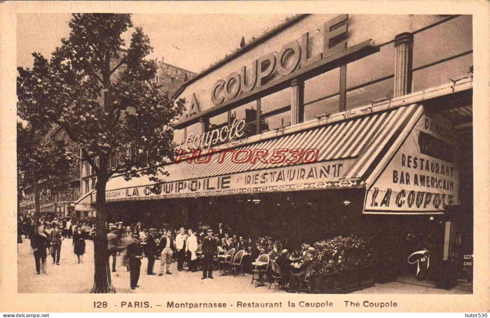 CPA PARIS - MONTPARNASSE - RESTAURANT LA COUPOLE - Cafés, Hôtels, Restaurants