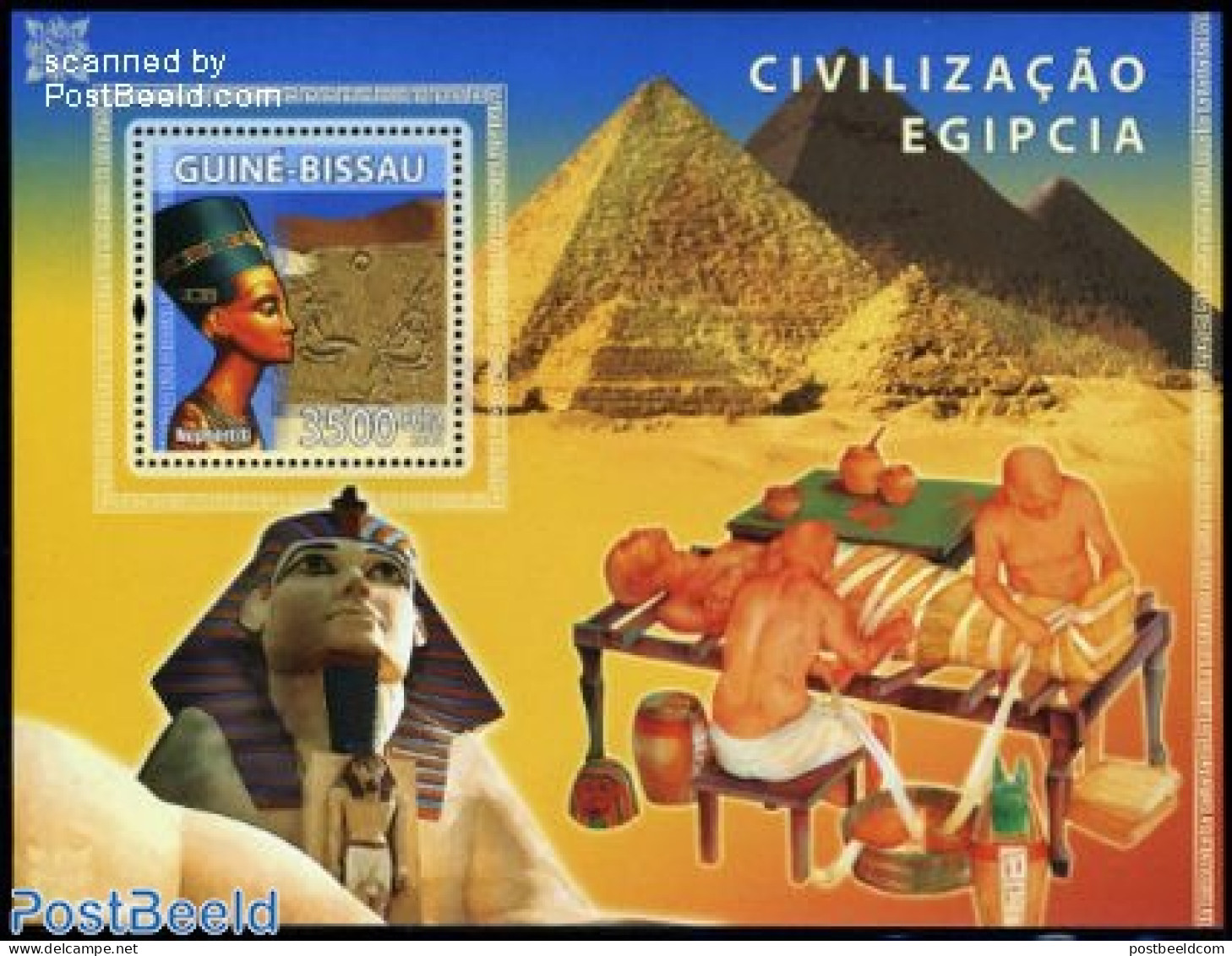 Guinea Bissau 2008 Egypt Civilisation S/s, Mint NH, History - Archaeology - Archaeology