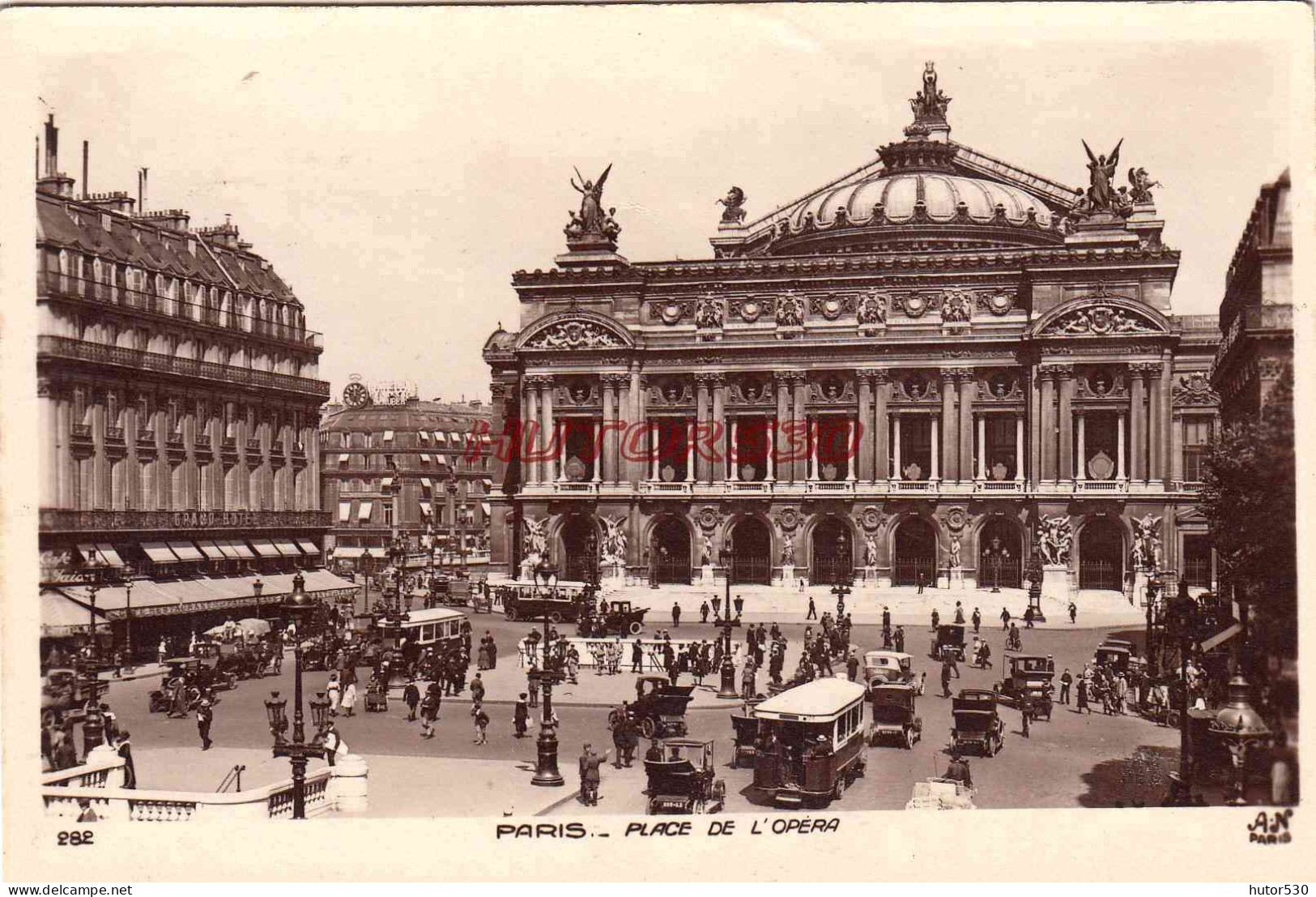 CPSM PARIS - PLACE DE L'OPERA - Squares