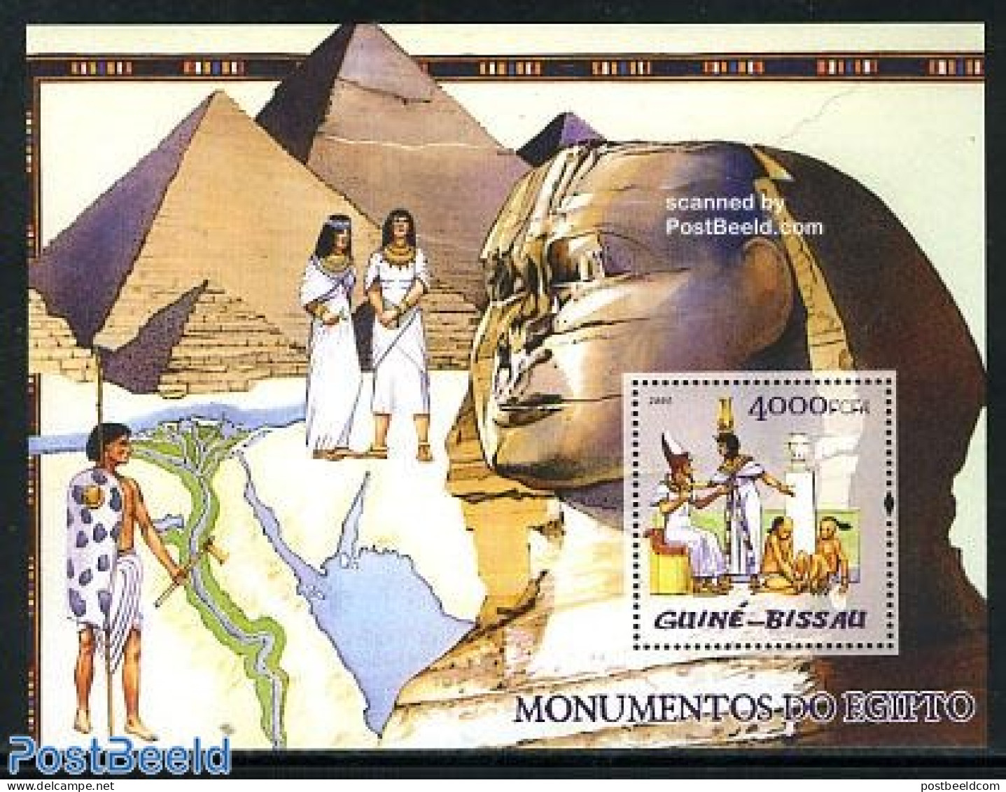 Guinea Bissau 2005 Egypt Monuments S/s, Mint NH, History - Archaeology - Archeologie