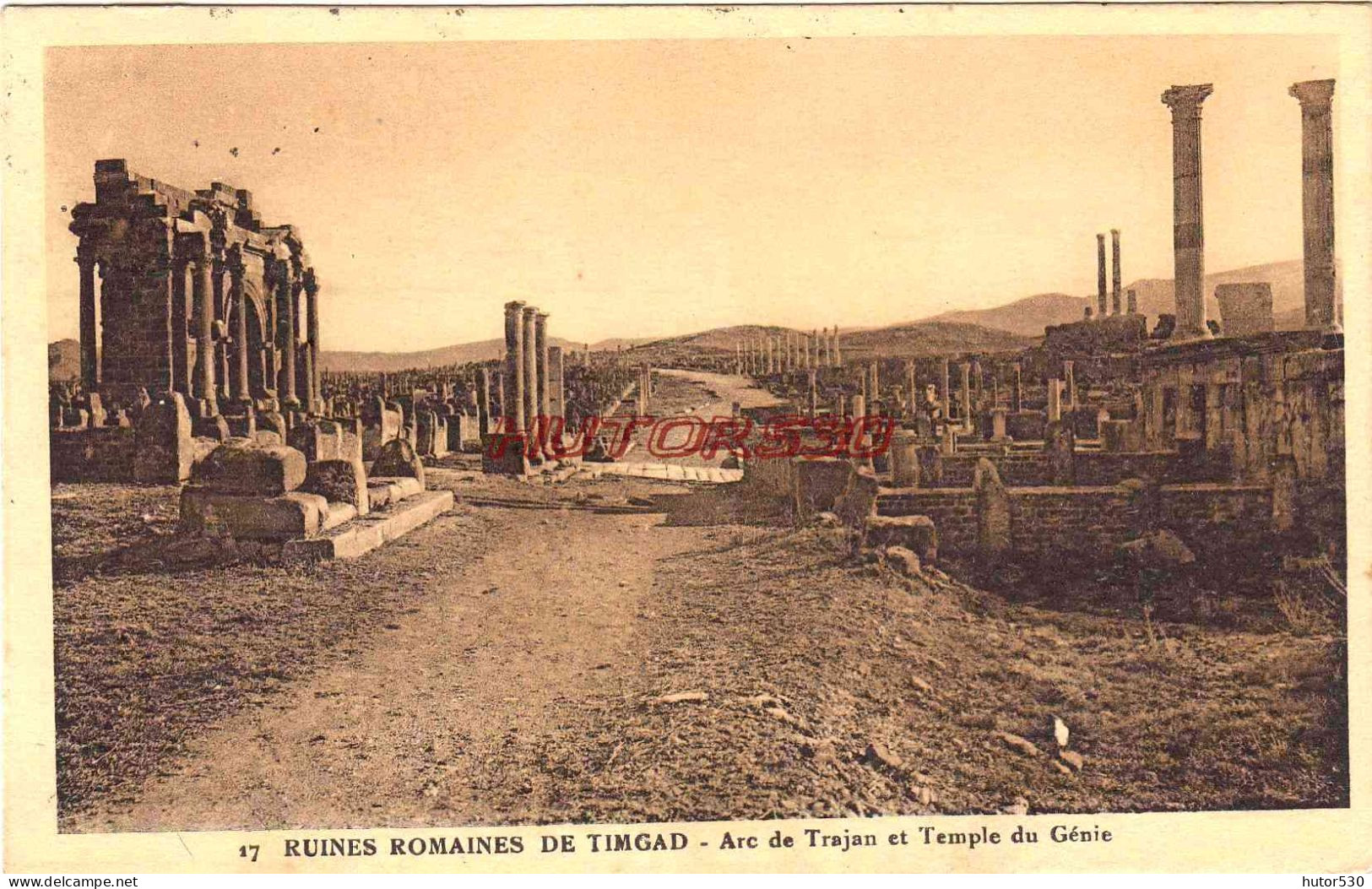CPA TIMGAD - RUINES - ARC DE TRAJAN - Alger