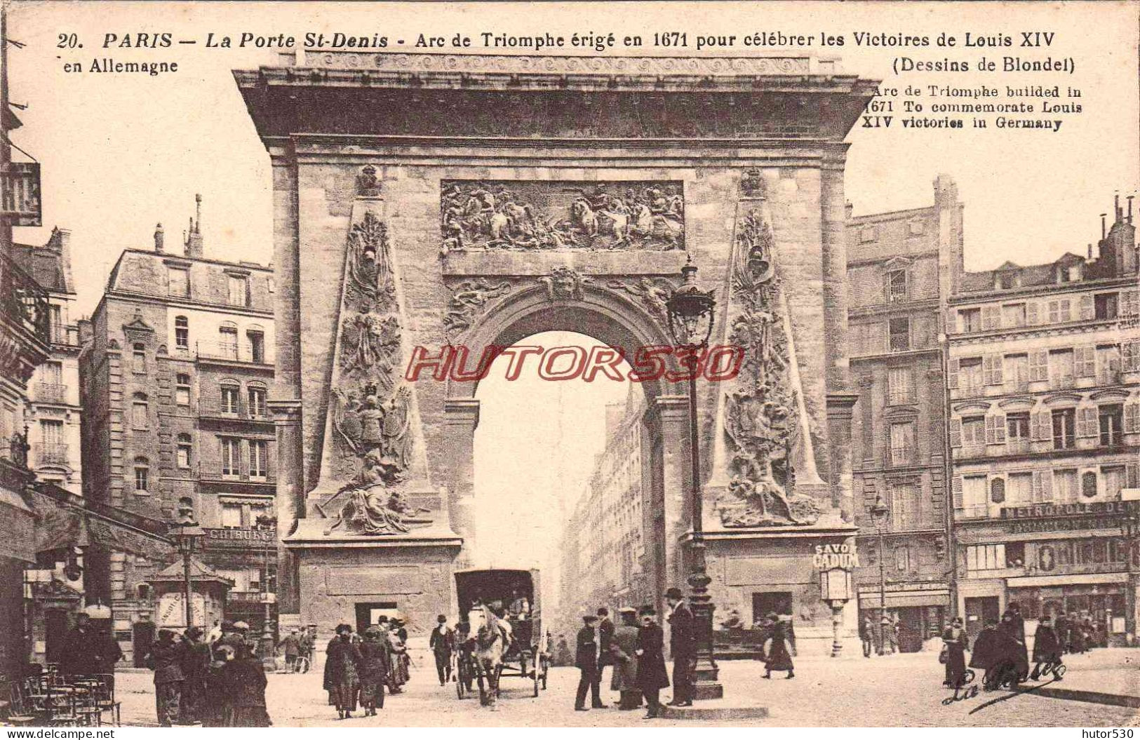 CPA PARIS - LA PORTE ST DENIS - Andere Monumenten, Gebouwen
