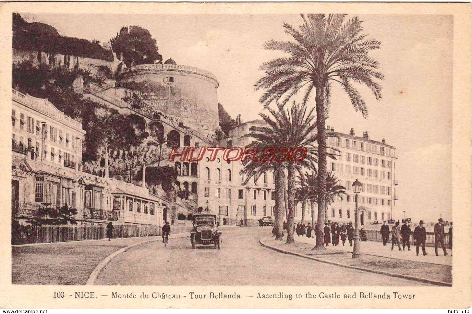 CPA NICE - MONTEE DU CHATEAU - Other & Unclassified