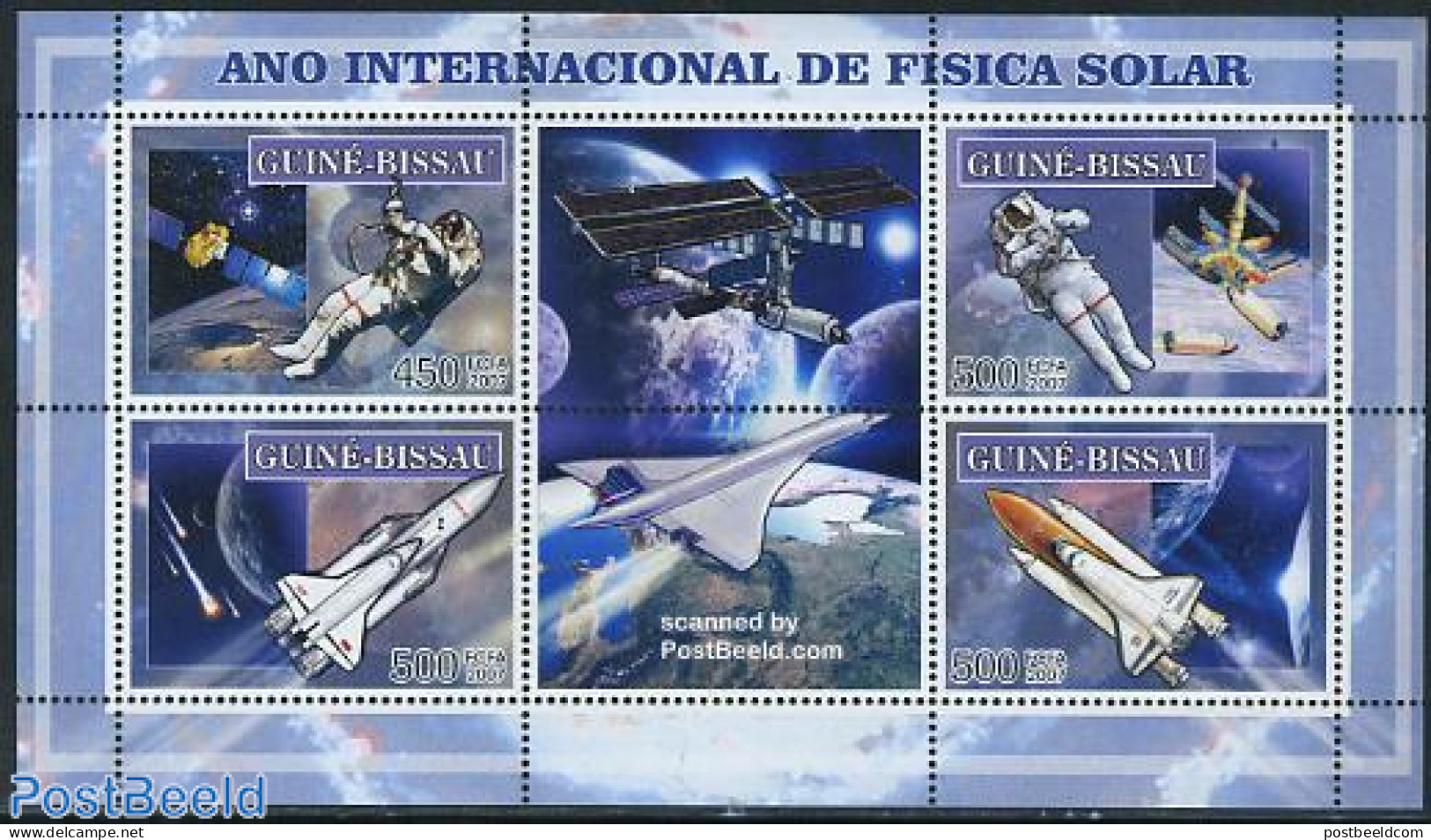 Guinea Bissau 2007 Solar Year 4v M/s, Mint NH, Transport - Concorde - Space Exploration - Concorde