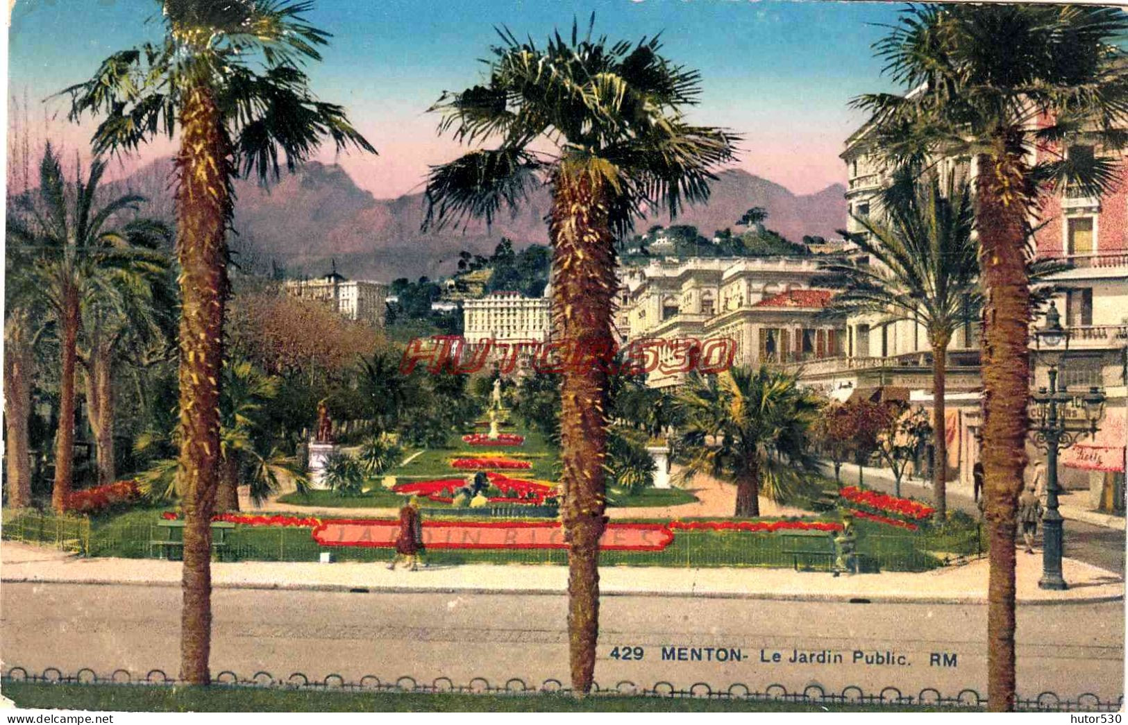 CPA MENTON - LE JARDIN PUBLIC - Menton