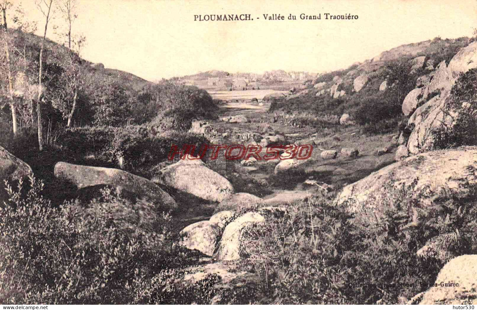 CPA PLOUMANACH - VALLEE DU GRAND TROUIERO - Perros-Guirec